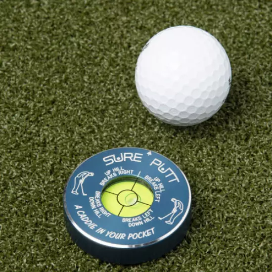 Sure Putt Pro Golf Putting Aid - Blue - Read Greens & Lower Your Scores!