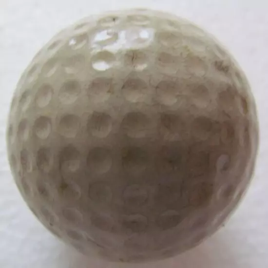 VINTAGE DIMPLE GOLF BALL-THE RIVERVIEW COUNTRY CLUB-35 W/3 BLUE DOTS EACH SIDE