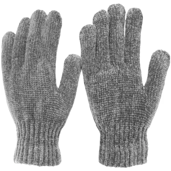 Women's Soft and Stretchy Chenille Basic Winter Magic Gloves