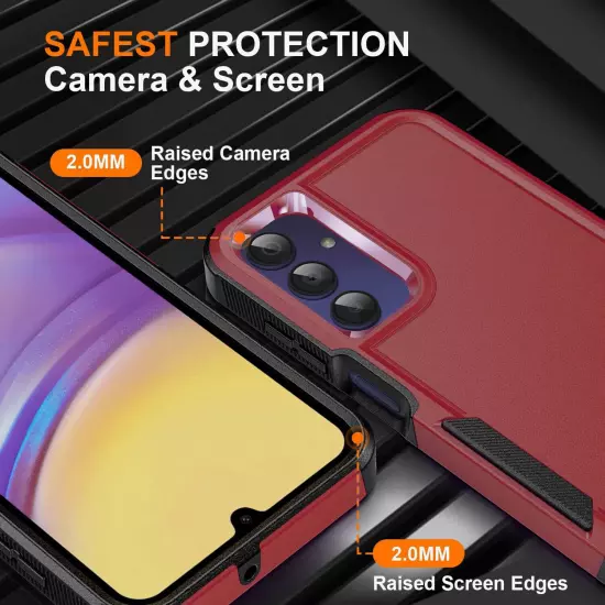 For Samsung Galaxy A15 5G A14 A54 A13 Case Phone Cover Shockproof + Screen Glass