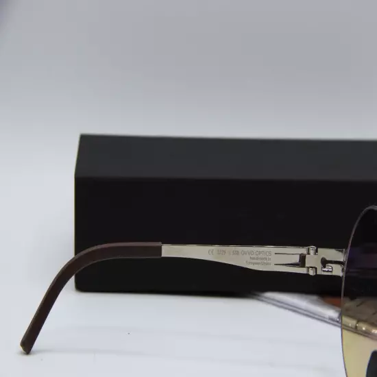 NEW OVVO OPTICS MOD. 3729 C 63B SILVER BROWN GRADIENT AUTHENTIC SUNGLASSES 54-20