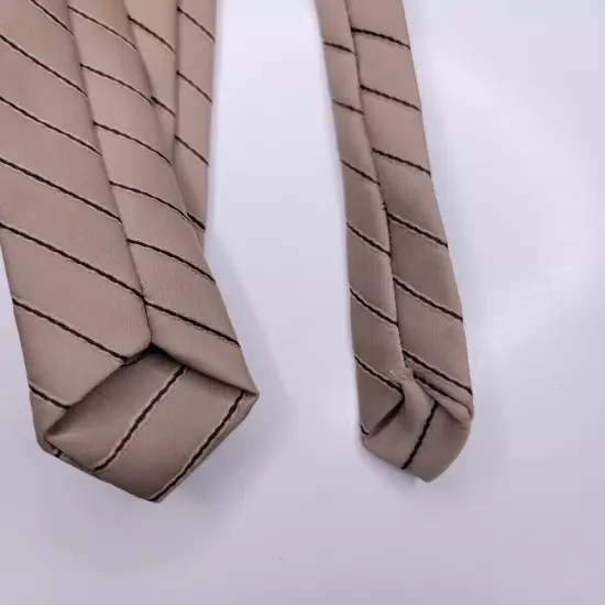 Fashion Mens Formal Necktie 56"Lx1.5"W Tan Neck Tie 