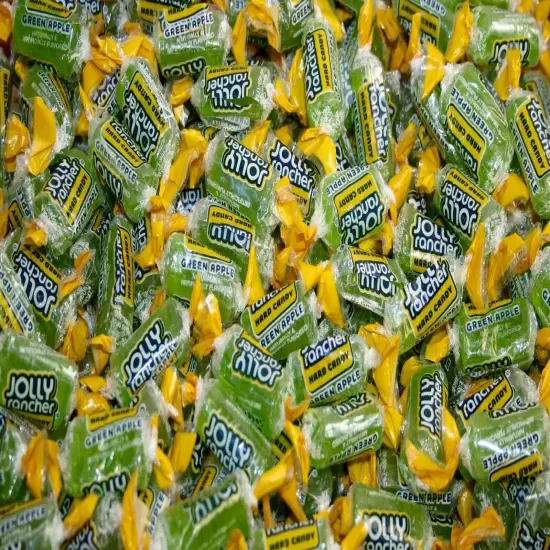 Jolly Rancher GREEN APPLE 8 Pounds LBS. hard Candy Green Apple flavor only! 