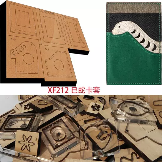 New Japan Steel Blade Wooden Die Snake Card Bag Leather Craft 