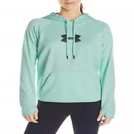 Under Armour Women's Crystyal Green UA Camo Fleece Hunting Pullover Hoodie