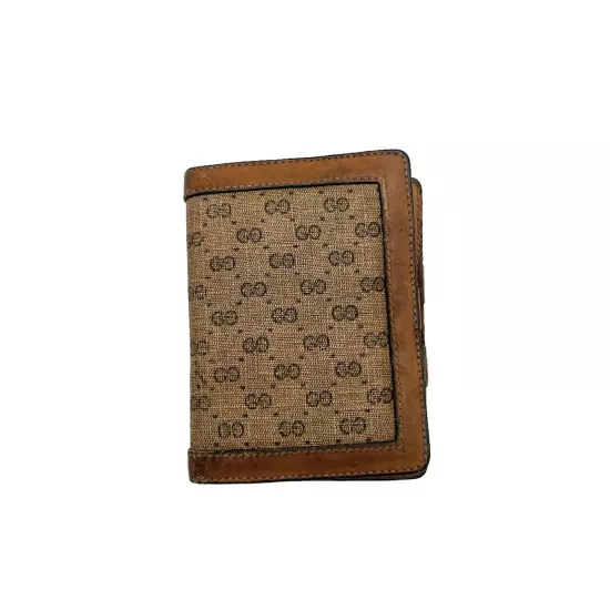 Vintage Gucci GG Mini Planner Agenda Wallet