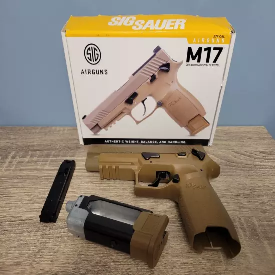 Sig Sauer M17 .177 Caliber Blowback Tan Semiautomatic CO2 Air Pistol