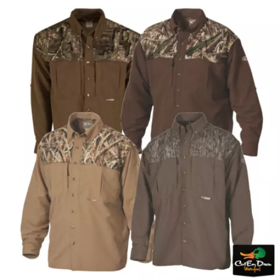 DRAKE WATERFOWL SYSTEMS EST TWO TONE CAMO WINGSHOOTER'S LONG SLEEVE SHIRT