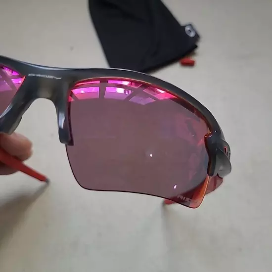 Oakley Flak 2.0 XL Red Prizm Polarized Deep Water Lens Sunglasses OO9188-04