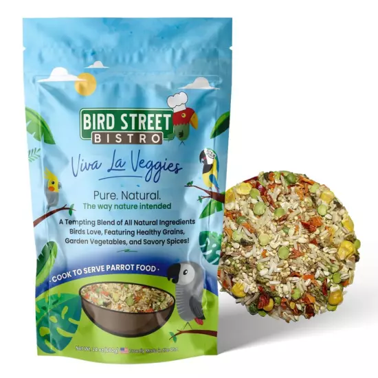 Bird Street Bistro Parrot Food - Parakeet Food - Cockatiel Food - Bird Food -