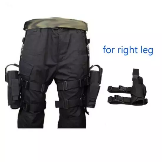 Right Leg Tactical Hand Gun Drop Leg Thigh Bag Pistol Carrier Hand Gun Holster