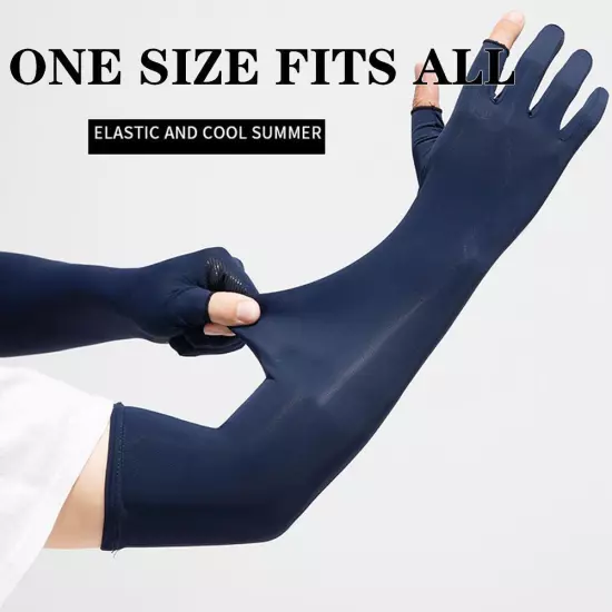 Gloves Half Finger Arm Fingerless Summer Long Cycling Mittens Sleeves