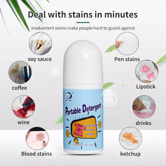 Magic Stain Remover-Rolling Bead, Removal Portable Emergency Stains No-wash√