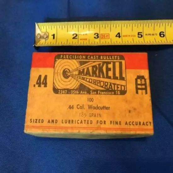 Markell Precision Cast Bullet Vintage Empty Box