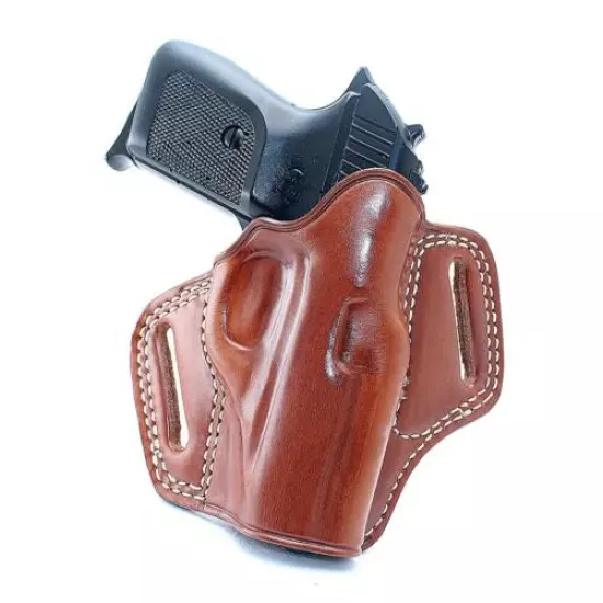 Premium The Ultimate Leather OWB Pancake Holster Open Top Fits Makarov Pm #1190#