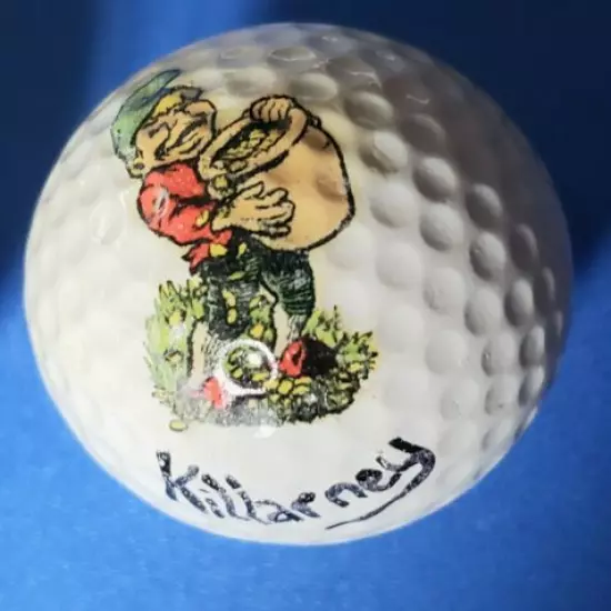 Killarney Golf Balls Vintage Logos Fishing Ireland 2 Leprechauns Pot of Gold