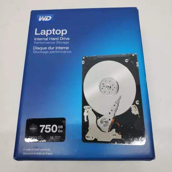 Laptop Internal Hard Drive 750 GB Unopened Untested