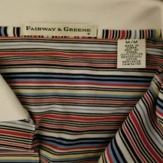 NWOT Fairway & Green, striped sleeveless Golf Polo Shirt Women's 100% cotton