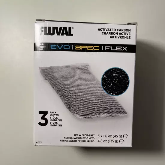 Fluval Spec Replacement Carbon 3 Pack : New Free Shipping.