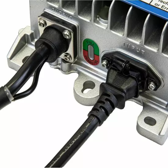 RELIANCE 48V Golf Cart Charger for EZGO Models | 3-Pin Connector for TXT/RXV/Val