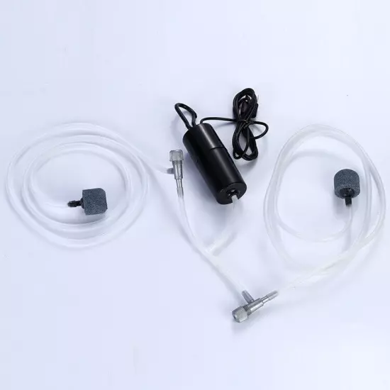 USB Mini Aquarium Oxygen Pump Air Stone Mute Air Pump Aerator for Fish Tank