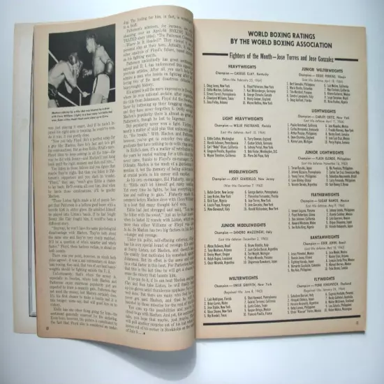 BOXING ILLUSTRATED/WRESTLING NEWS 8/64 WILLIE PEP! DANNY HODGE! LITTLE CLOUD!