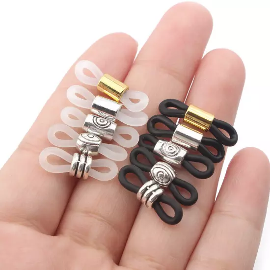 40Pcs Ear Hook Eyeglasses Spectacles Chain Glass Retainer Ends Rope Holder Strap