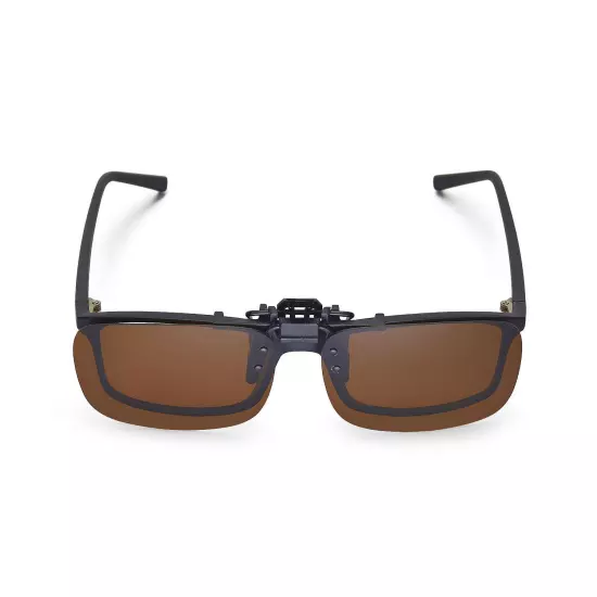 Walleva Polarized Replacement Lenses for Clip-on Flip-up Sunglasses for Driving