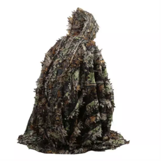 Tactical Leaf Poncho Camouflage Military Hunting Ghillie Suit 3DMaple Leaf Cape