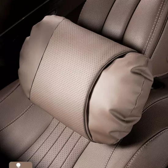 Luxury Leather Car Headrest Seat Neck Support Soft Maybach S-Design Neck Pillow