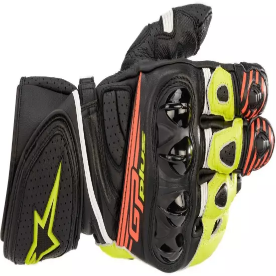 Alpinestars GP plus biker racing leather gloves biker safety leather gloves.