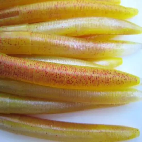 100 pk 5" Senko Style - SEXY MELON - Soft Plastic Bass Worms SCENT & SALT USA