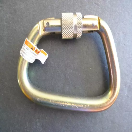 OMEGA - STEEL CARABINER - - # MD716S3 - NEW OLD STOCK -40 KN- MADE @ USA