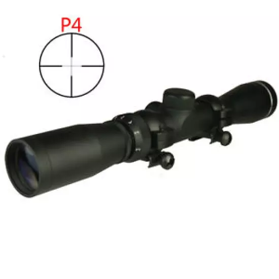 US SELLER 2-7x32 Long Eye Relief Scout Scope P4 Lens Cap and Ring