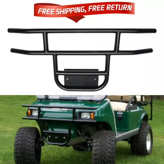 Black Front Bumper Brush Guard For 1981-Up DS Models Club Car Golf Cart