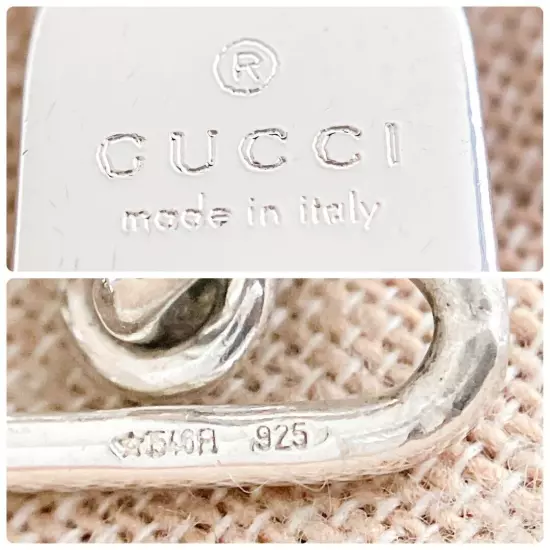 Gucci Bracelet Silver 925 Men's Y374 Italy vintage Good Condition