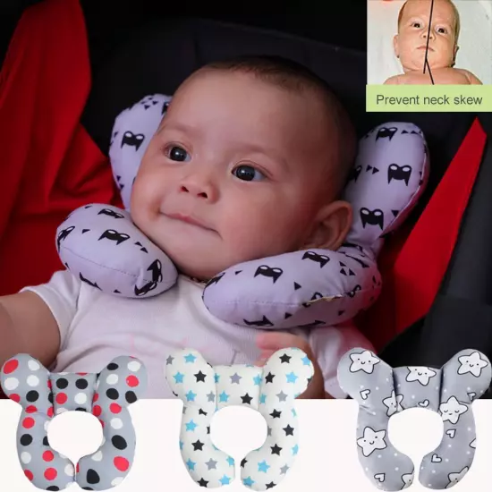 Baby Pillow Almohada De Soporte Para el Cuello Suave Para Asiento de Coche