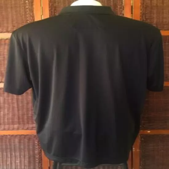 FOR FATHER’S DAY, XXL CBUK MENS POLO/GOLF SHIRT, MOISTURE WICKING, BLACK & WHITE