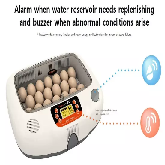 Rcom PX-20 Pro 20 Avian Incubator - Fully Automatic - Egg Incubator - Warranty