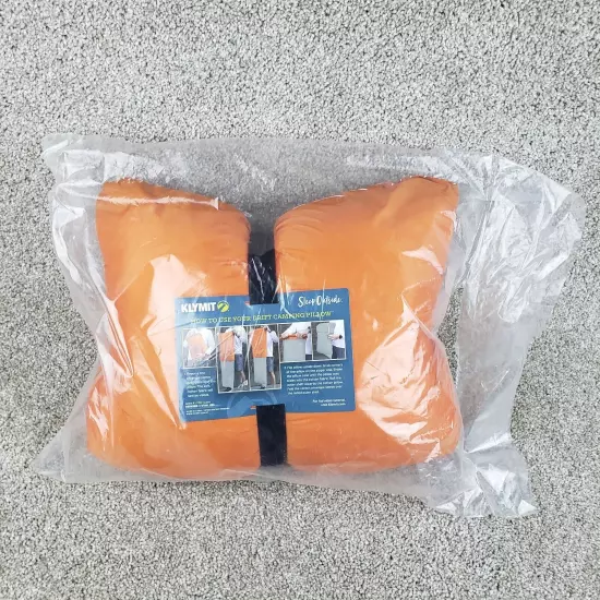 Klymit Drift Outdoor Camp Travel Pillow Large Orange