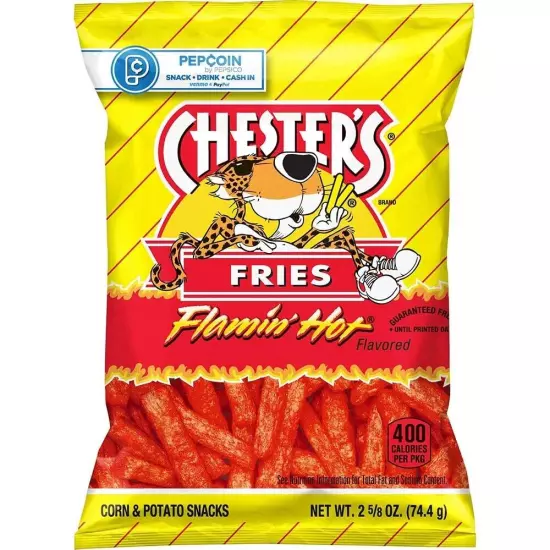 Chesters Flamin Hot Fries (2.63 Oz Pack of 28)