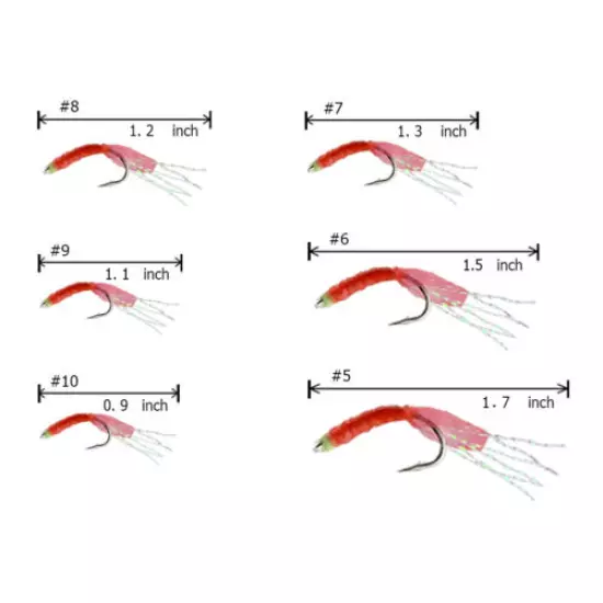 OCEAN CAT 3-100 Packs 6 Hook/Set Sabik Red Skin Rubber Silk String Fishing Lure