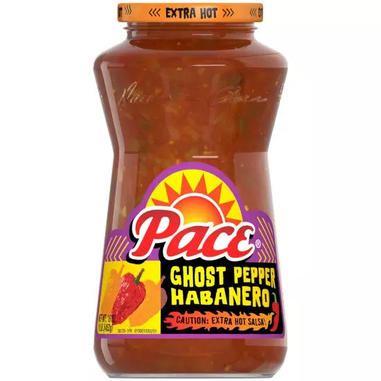 Pace Extra Hot Ghost Pepper & Habanero Salsa, 16oz