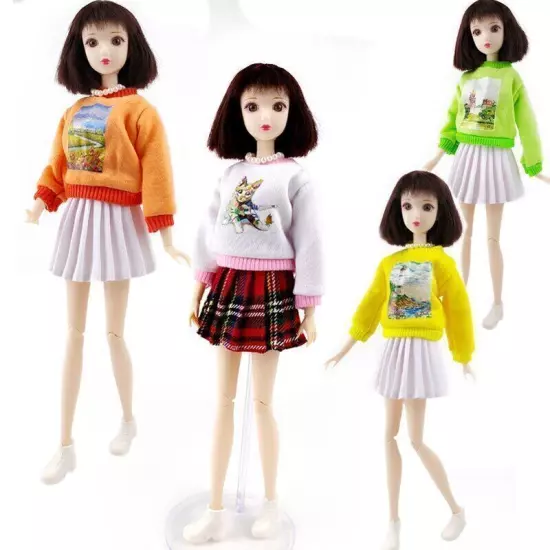 Fashion Clothes For 11.5" Doll Coat Top Hoodies For Blyth Dolls Outfits 1/6 Toy