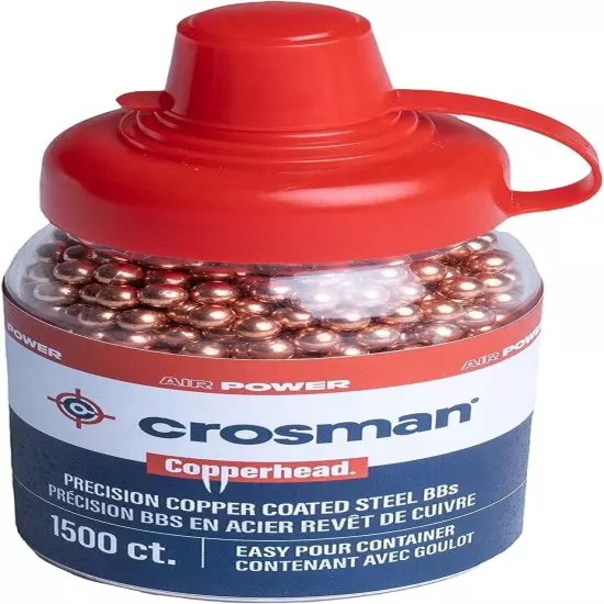 Crosman Copperhead 4.5mm Copper Coated BBs In EZ-Pour Bottle Air Guns