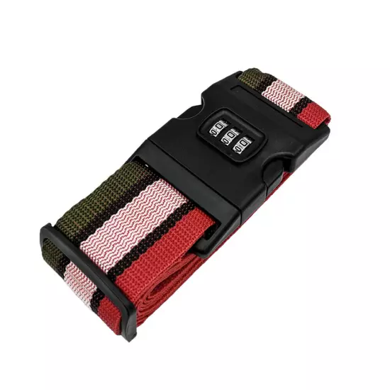 Luggage Strap Code Password Travel Suitcase Secure Lock Safe Nylon Packing Belt