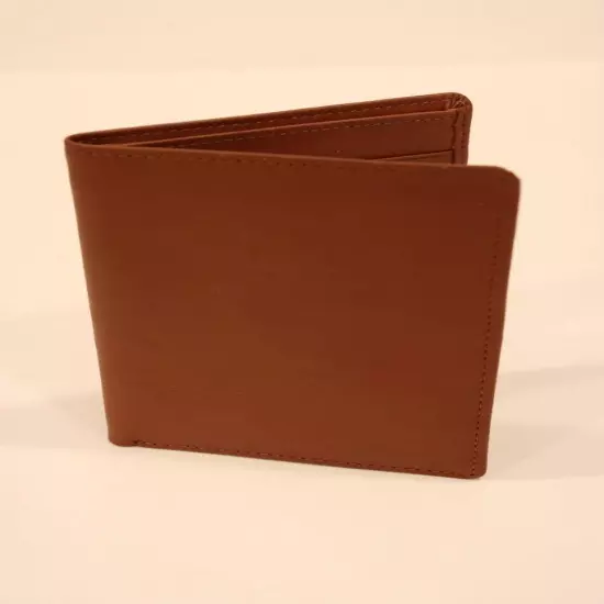 ROYCE LEATHER PASSPORT WALLET Tan Brown RFID Blocking NWT MSRP $125