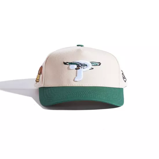 Philadelphia Eagles X Phillies Cream/Green Snapback Hat One Size