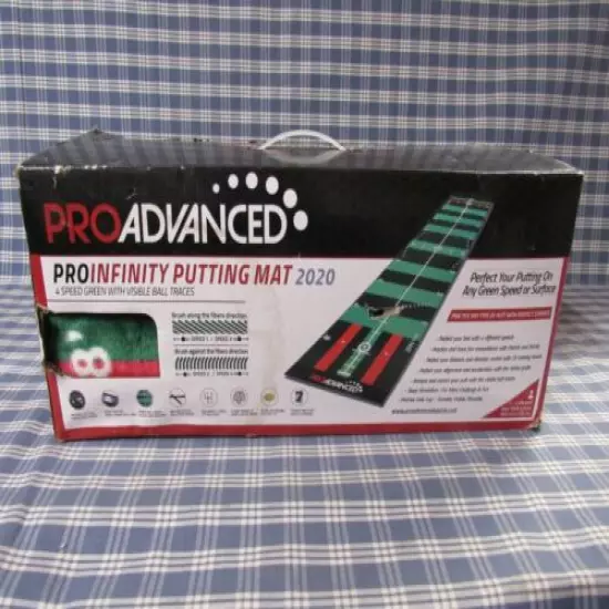 PROADVANCED ProInfinity Putting Mat 2020 - 4 Speed Golf Simulator FREE SHIPPING.