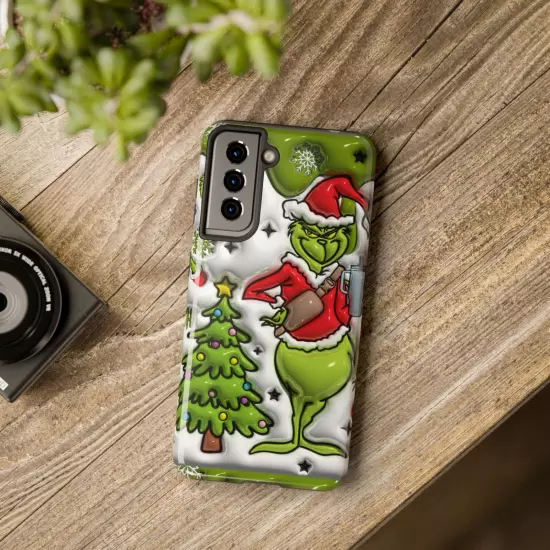 Grinch Tough Phone Cases Samsung S20 S21 S22 S23 Iphone 15 14 13 12 11